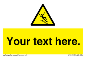 Custom Slippery Stairs Sign